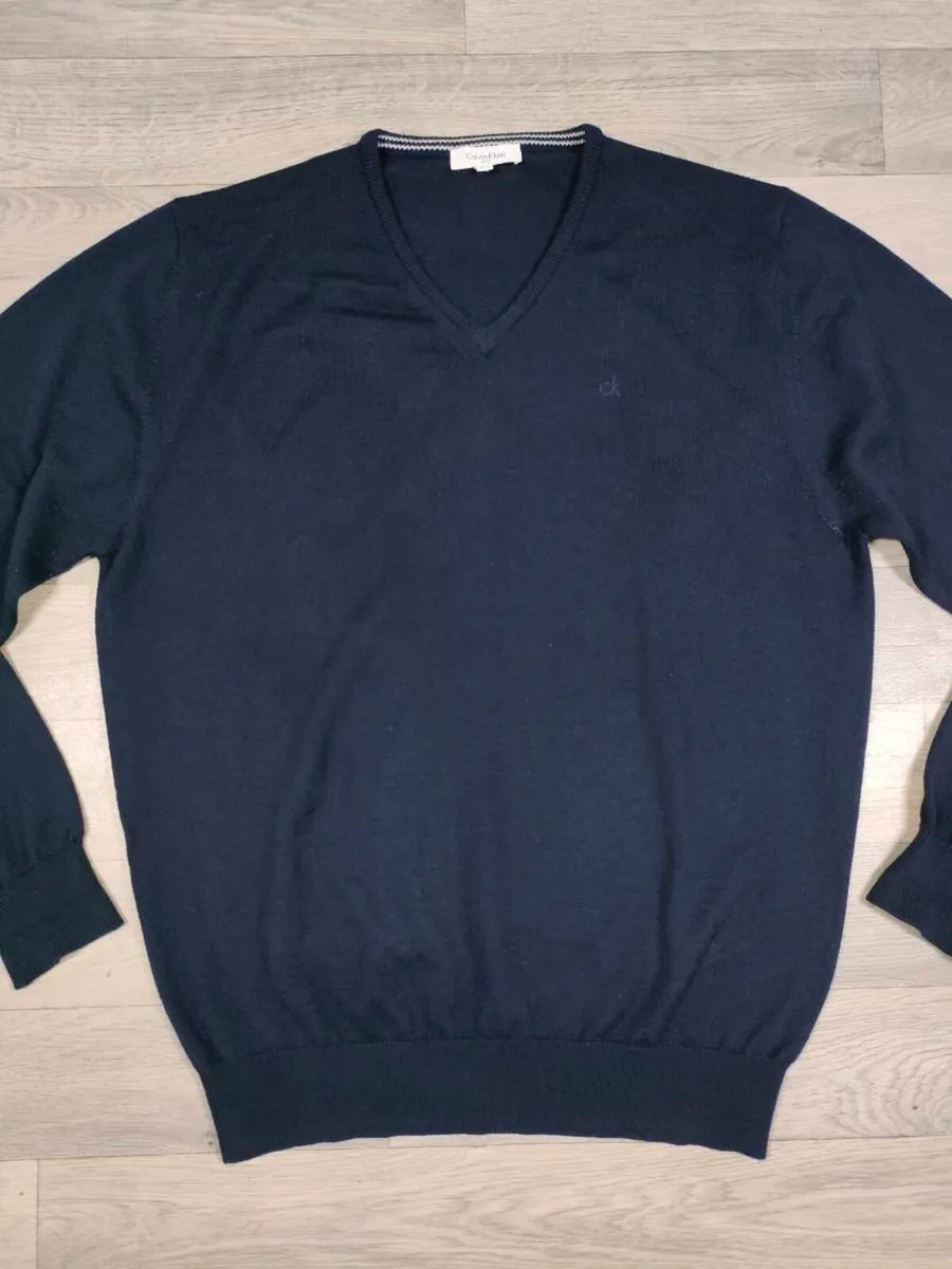 CK Calvin Klein Golf Merino Blend Jumper Mens L - Image 2