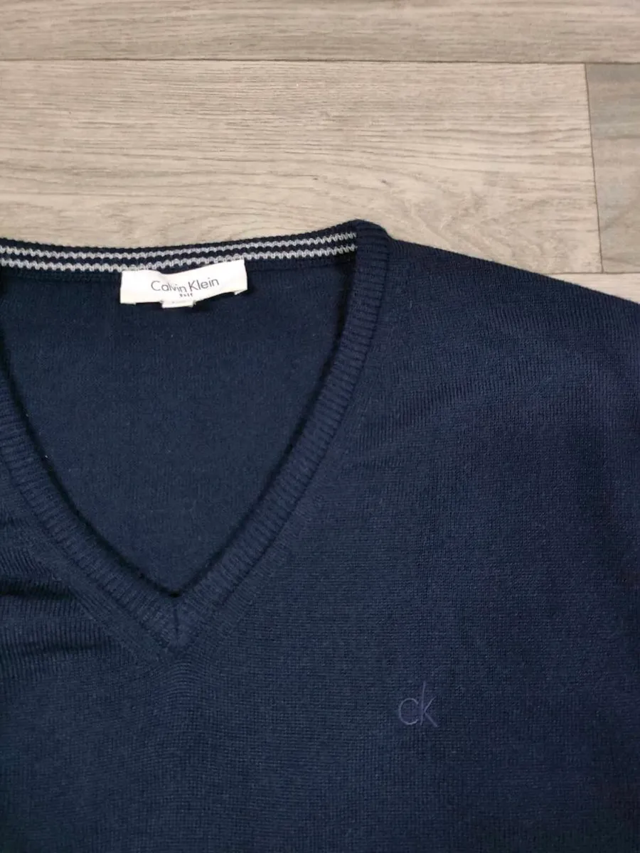 CK Calvin Klein Golf Merino Blend Jumper Mens L - Image 3