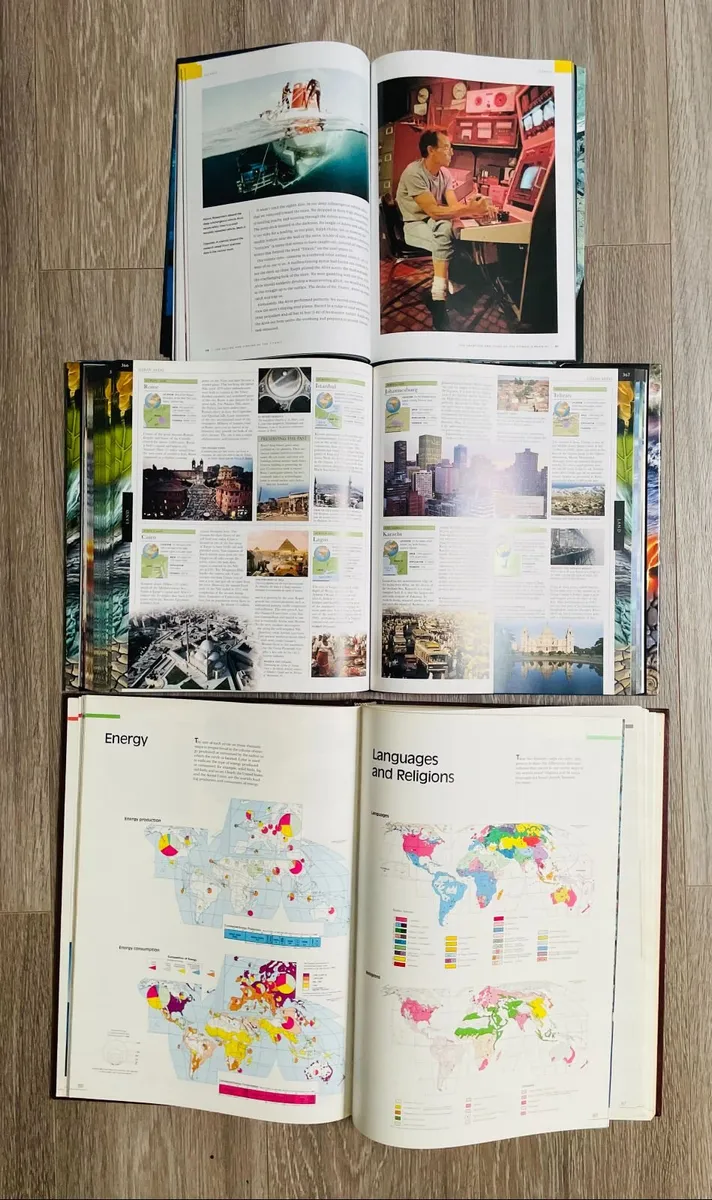 3 Gorgeous Reference Books - World Book Atlas, Ear - Image 3