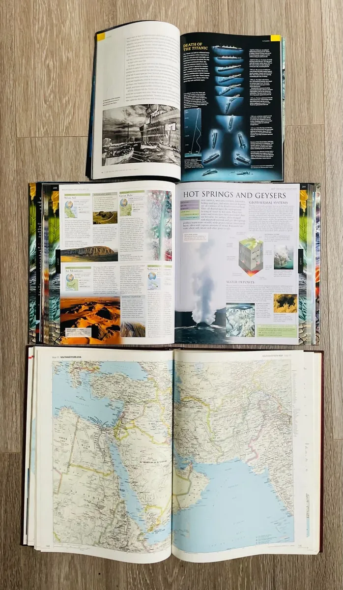 3 Gorgeous Reference Books - World Book Atlas, Ear - Image 4
