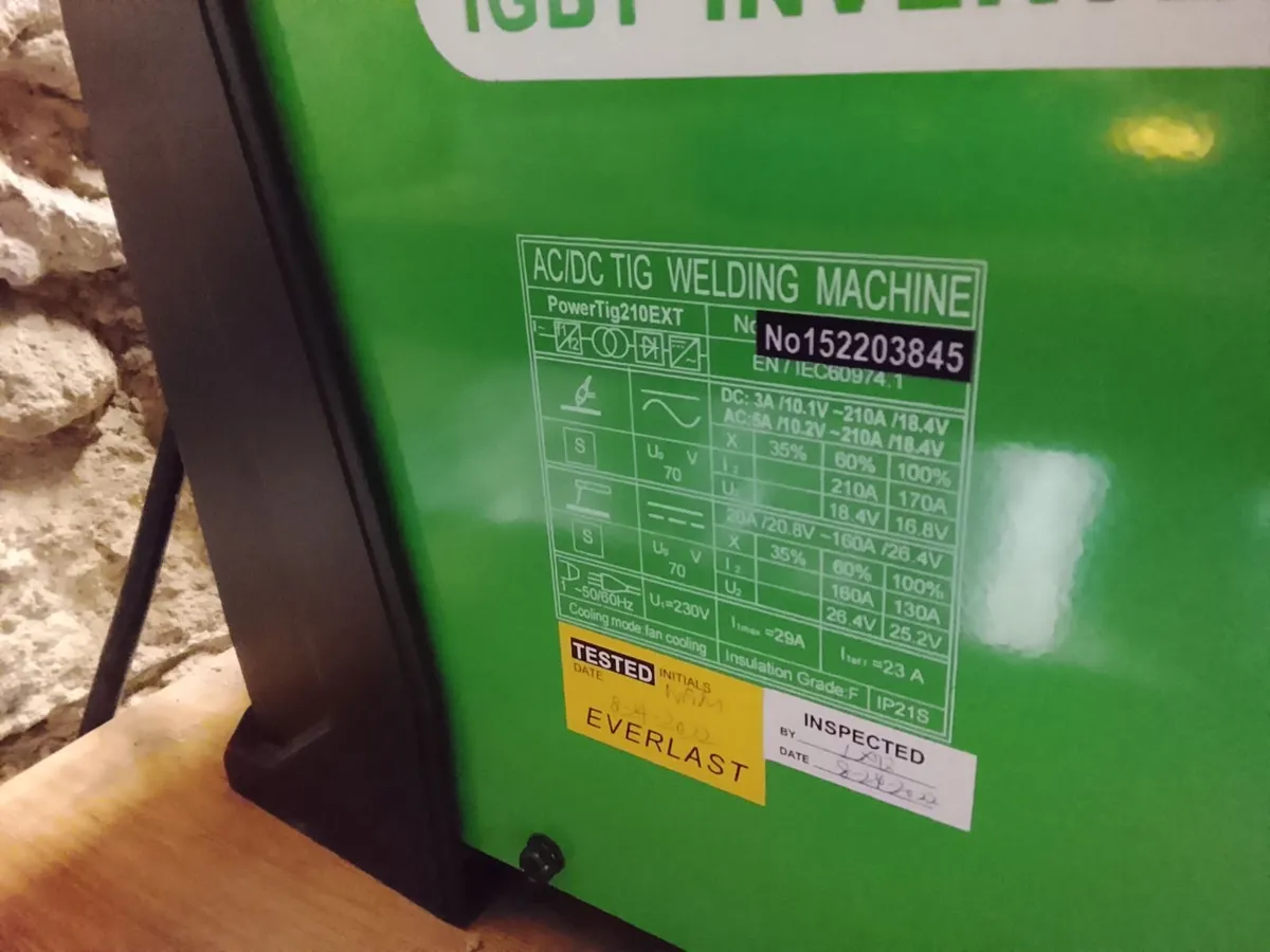 Everlast Power TIG 210EXT AC/DC – Mint Condition - Image 3