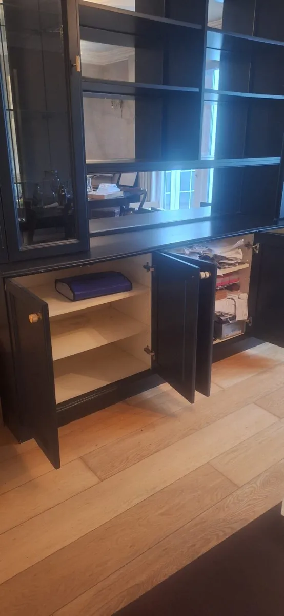 FREE Large Black Wooden Cabinet/Bookshelf - Image 2
