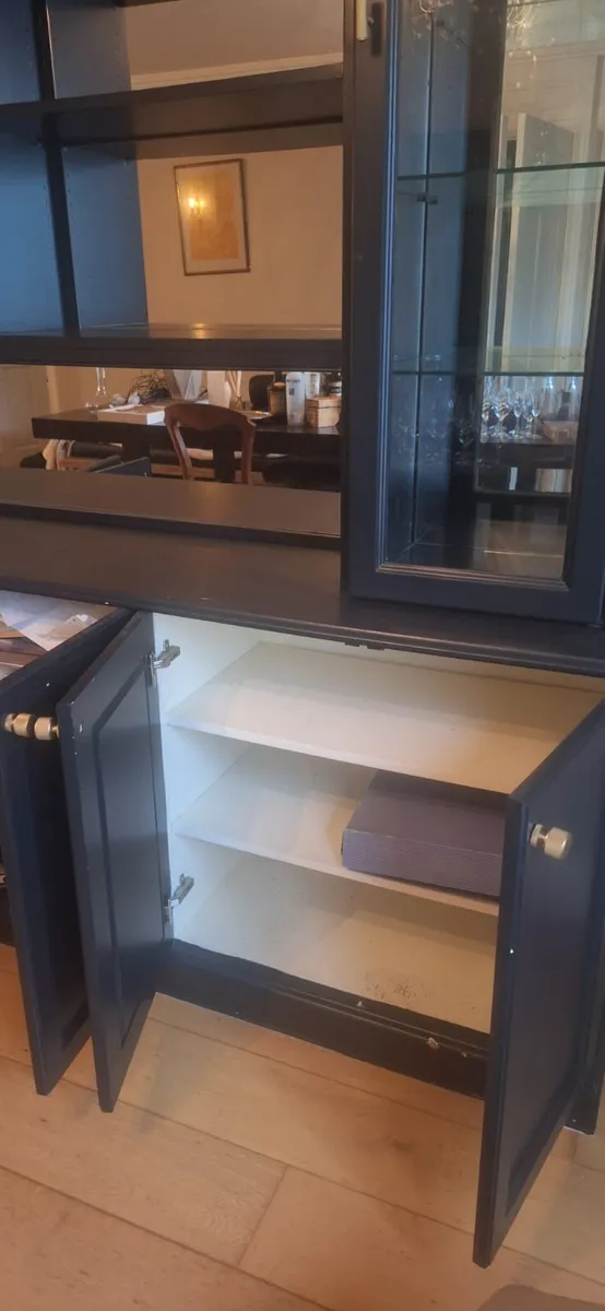 FREE Large Black Wooden Cabinet/Bookshelf - Image 3
