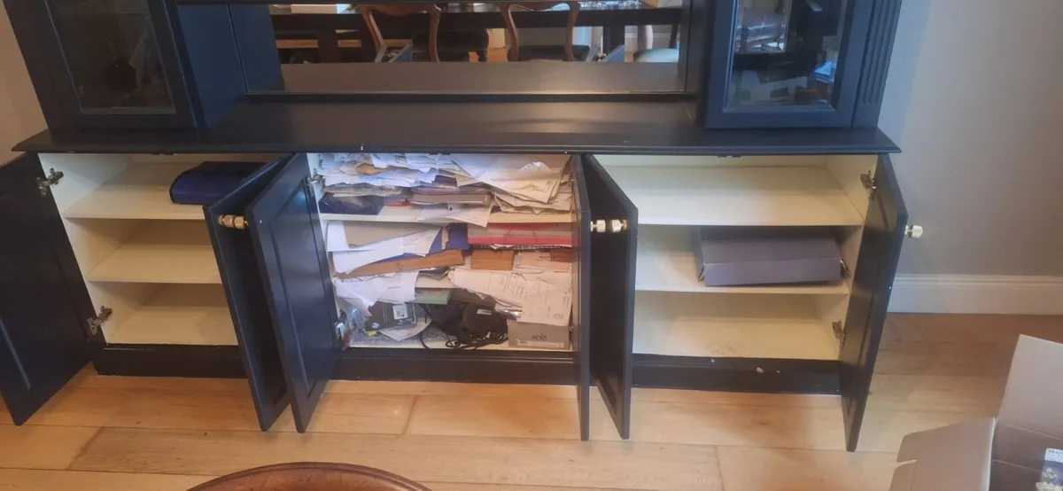 FREE Large Black Wooden Cabinet/Bookshelf - Image 4