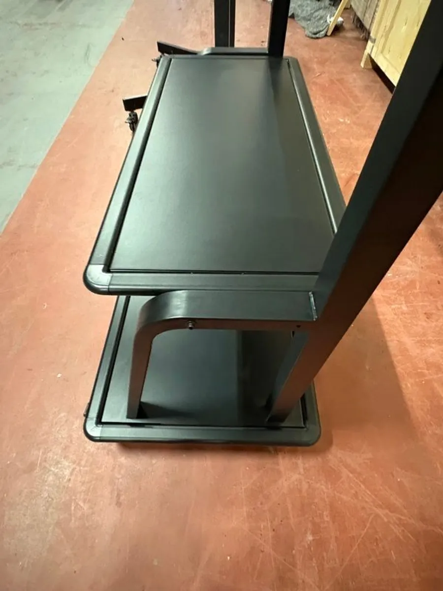Large Tv / Video Conferencing Floor Cart With Shelves - Image 4