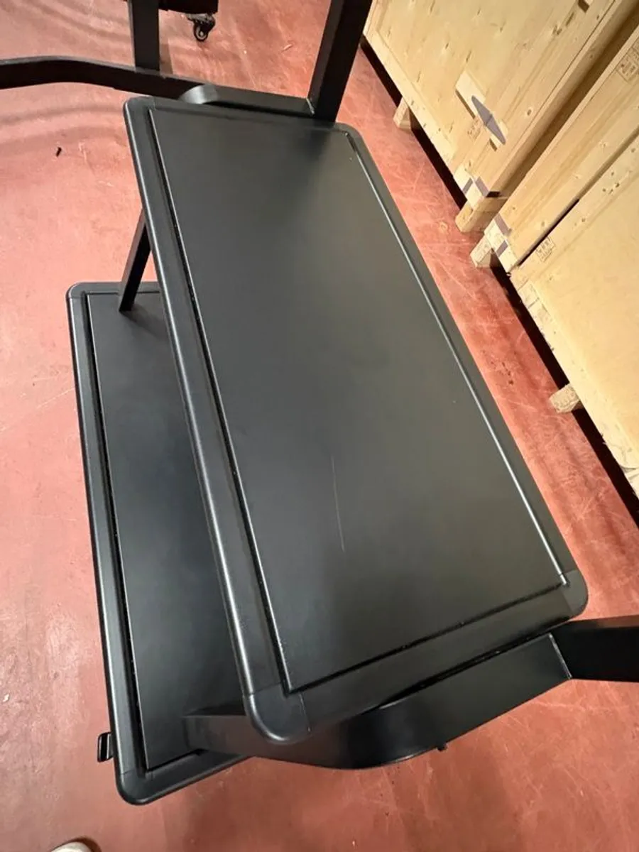 Large Tv / Video Conferencing Floor Cart With Shelves - Image 2