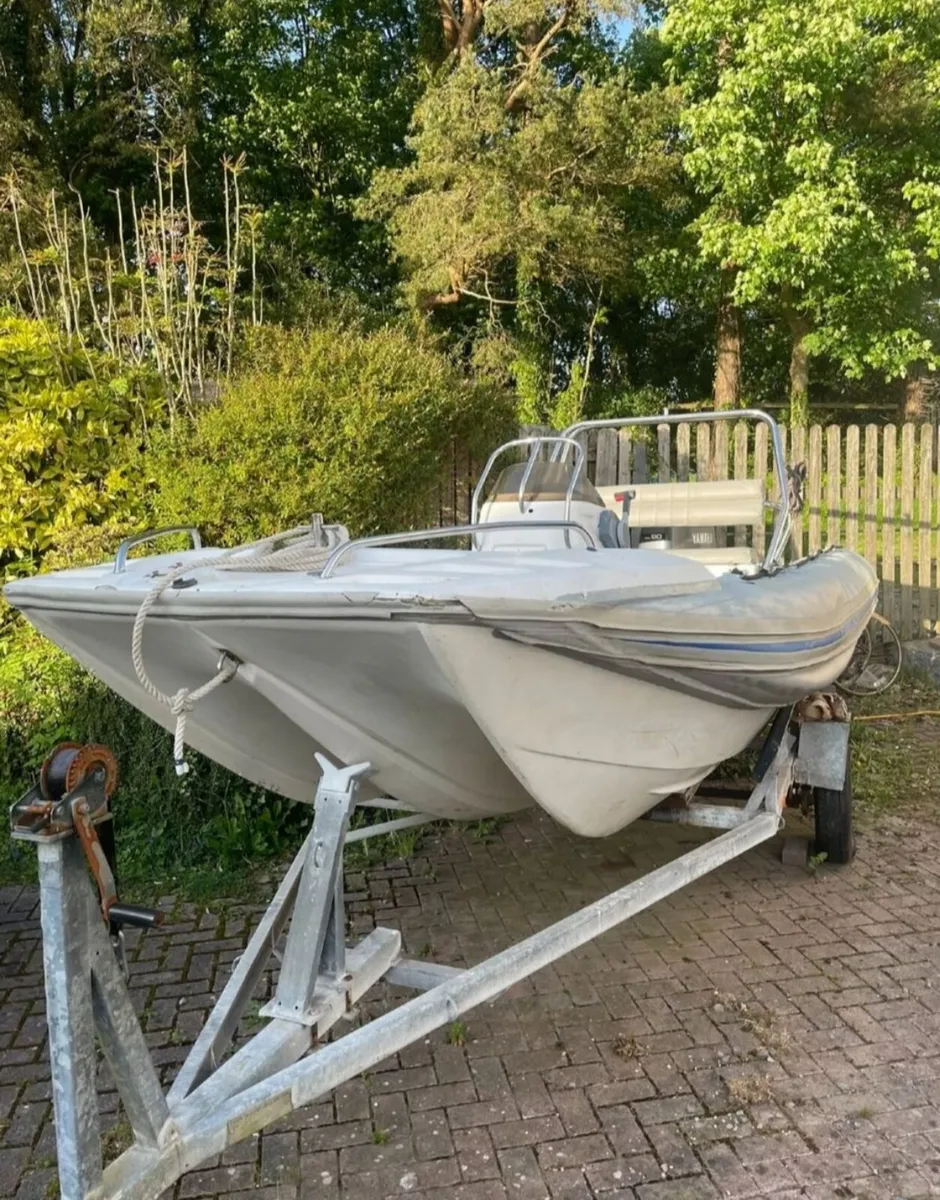 5.4m Rib & 90hp Yamaha outboard - Open to Offers - Image 1
