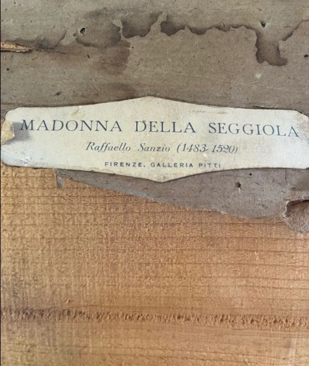 Vintage art - The Madonna of the chair - Image 2