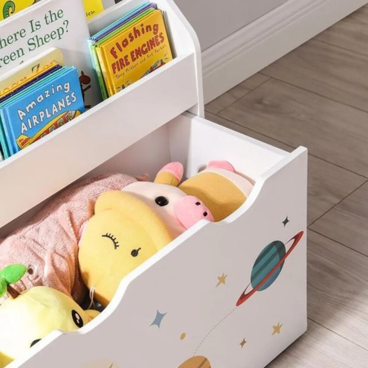 Kids storage Toy Shelf Bookcase Shelves - Image 4