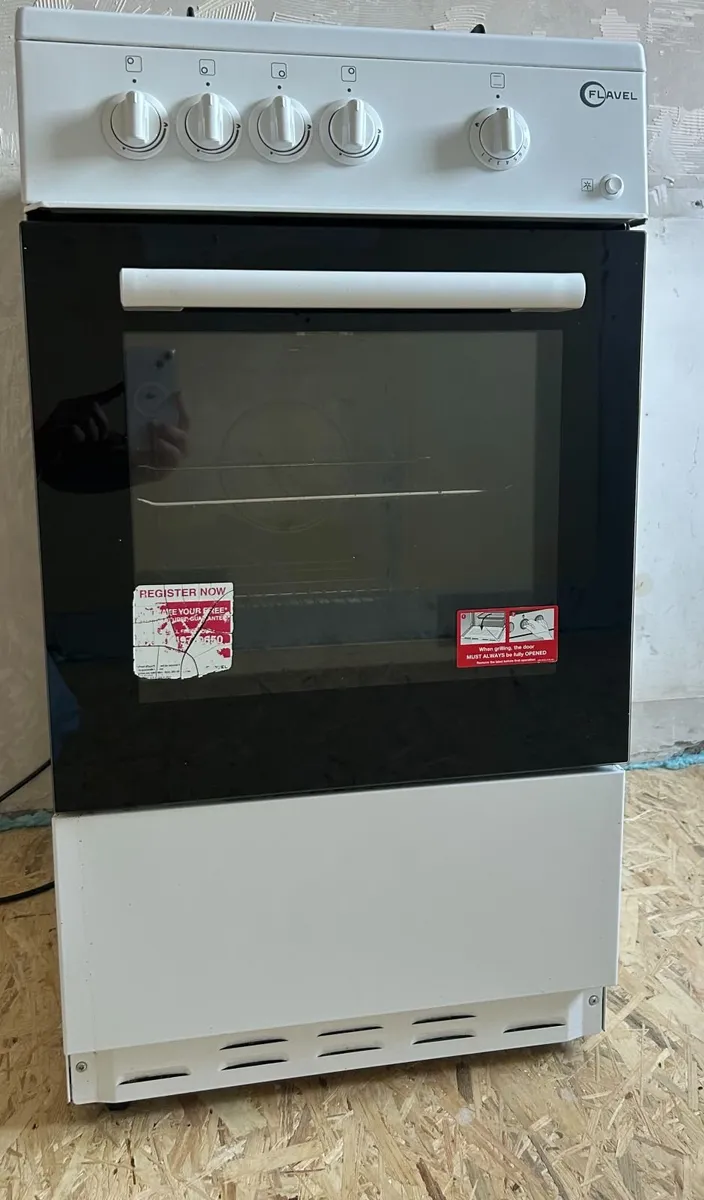 White Flavel 50cm Freestanding Gas Cooker - Image 2