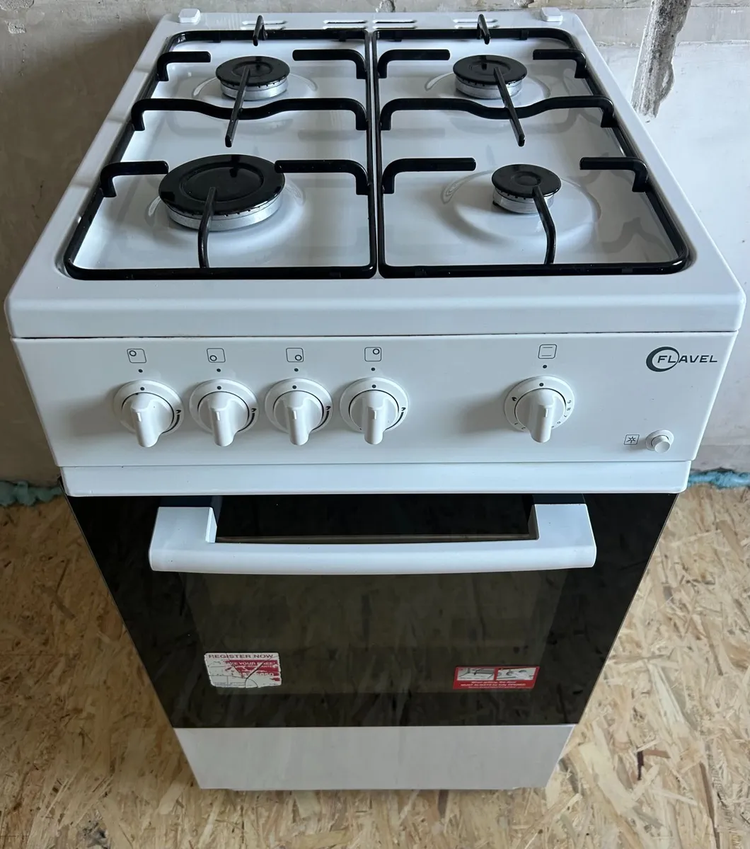 White Flavel 50cm Freestanding Gas Cooker - Image 1