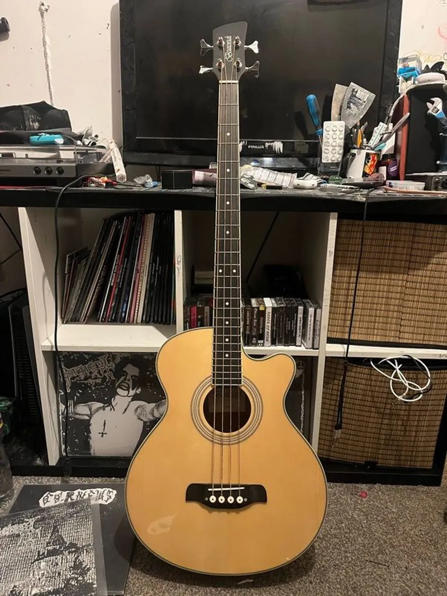 Brunswick Acoustic/Electric Bass Guitar - Image 1