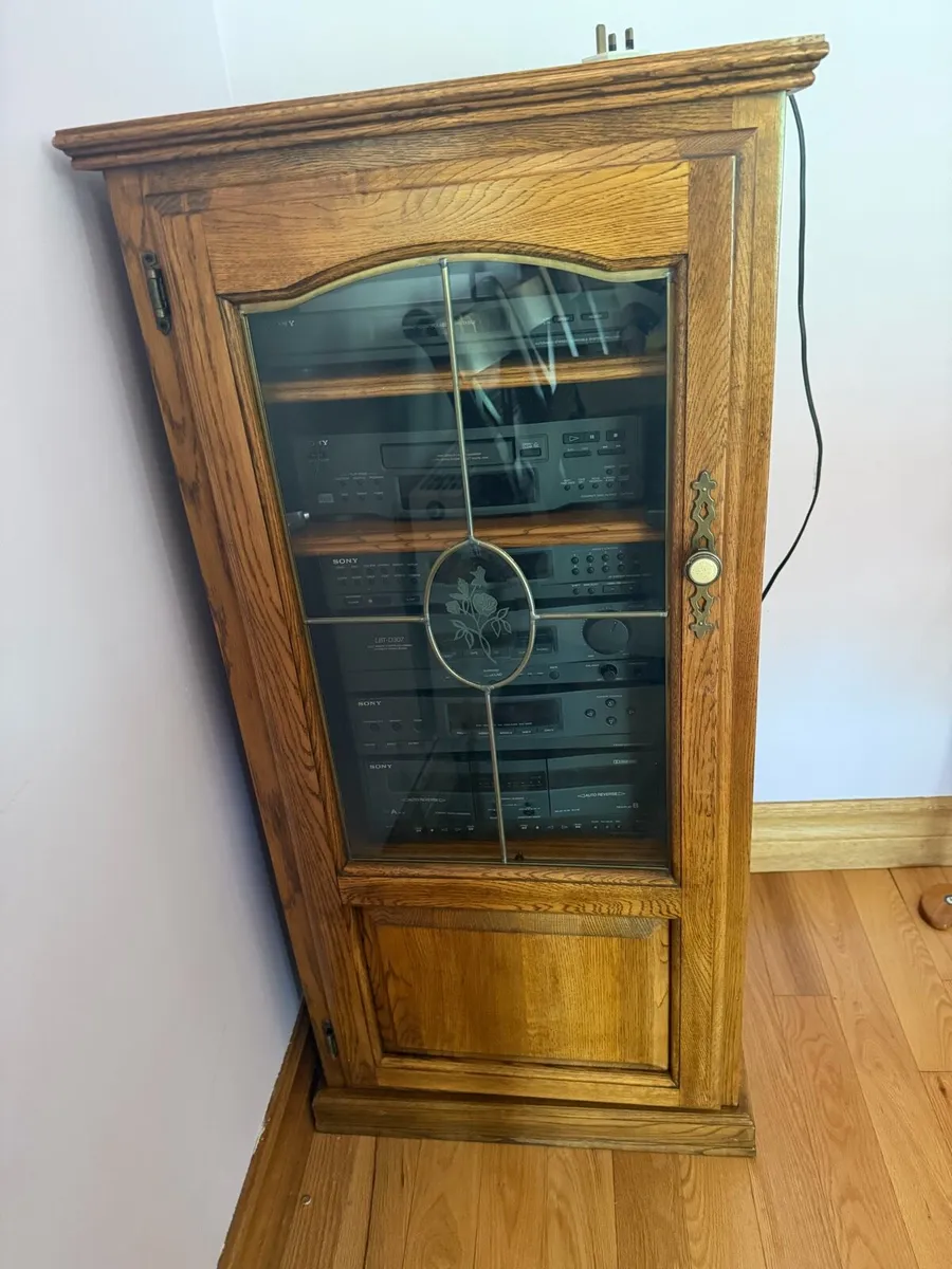 Solid Wood Display Cabinet
