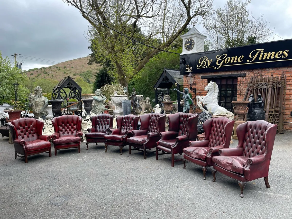 Original antique Chesterfield chair sofas - Image 1