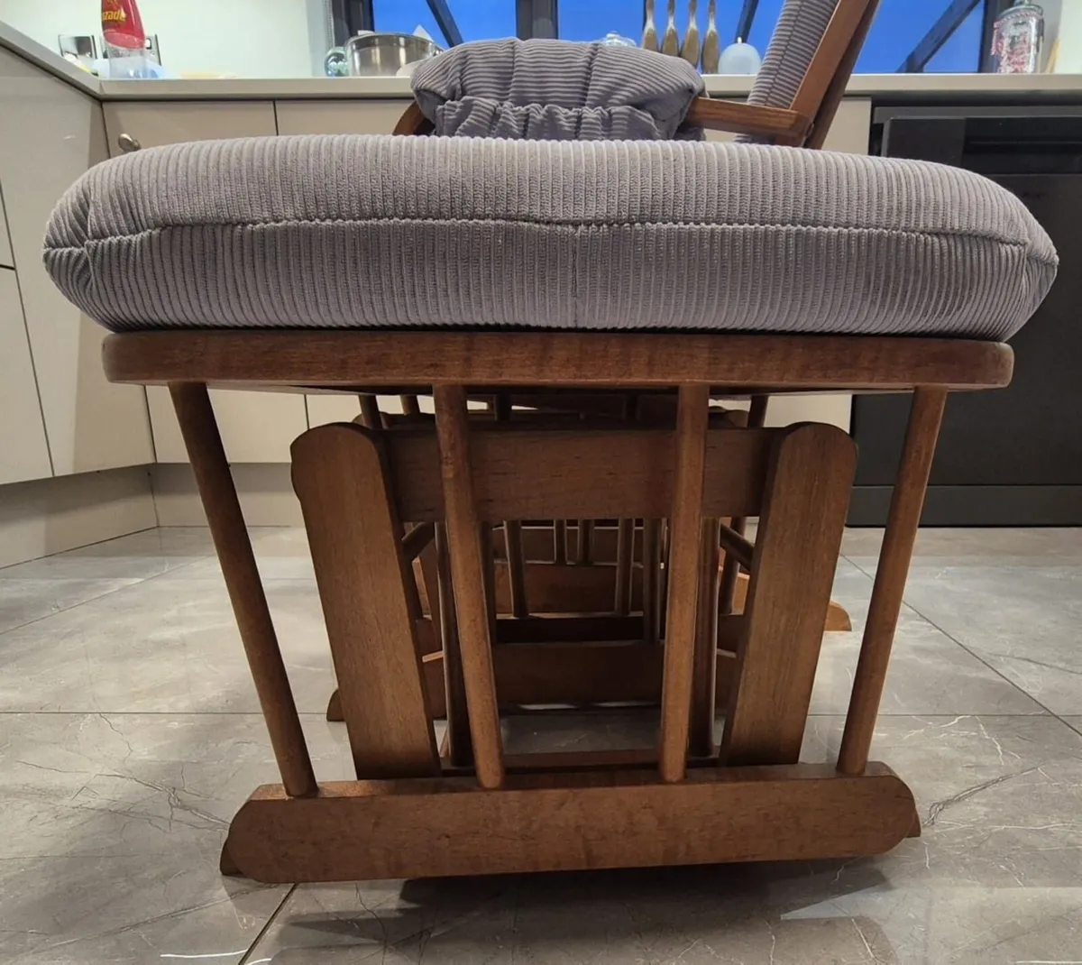 Nursing Rocking Chair with Rocking Foot Stool - Image 3