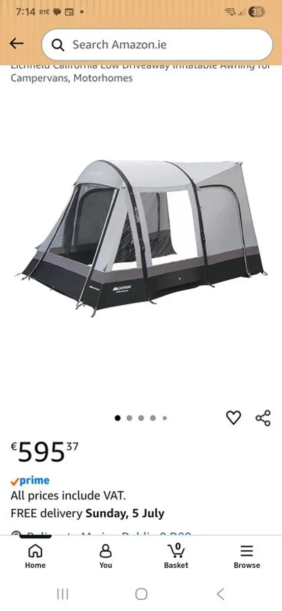 Lichfield Air Odyssey,  driveway awning - Image 1