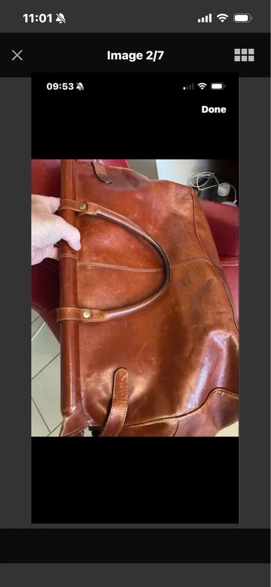 Very Large Quality Leather Hold All - Image 2