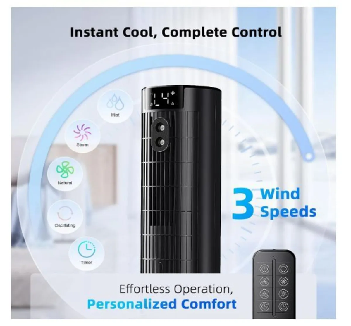5 in 1 Air Conditioner and Air Cooler with Remote - Image 2
