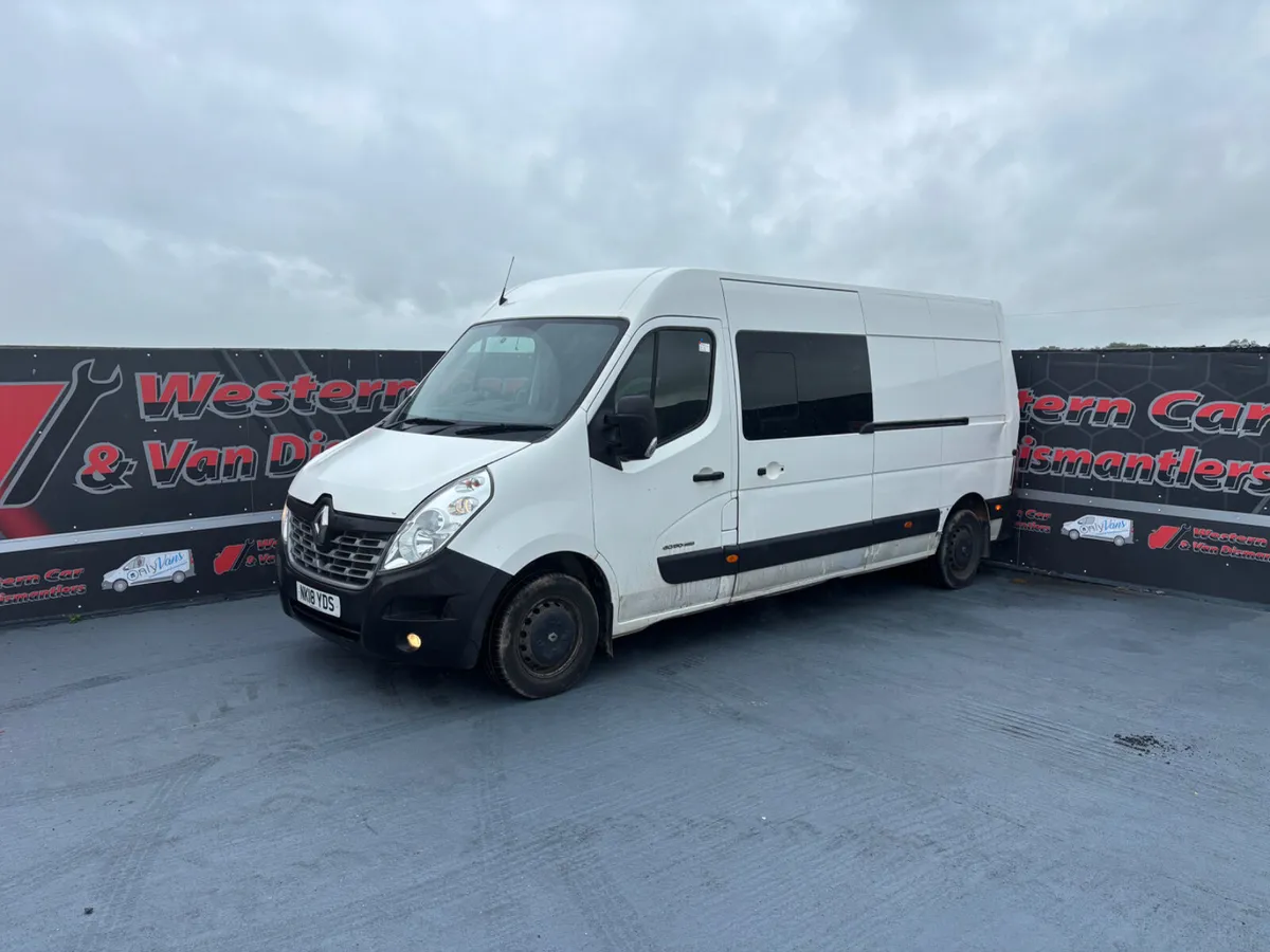 2018 Renault master 2.3 crew cab for dismantling
