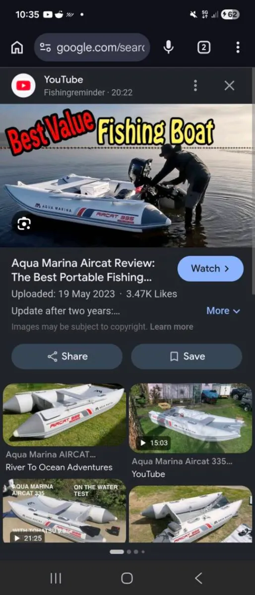 Inflatable and 6hp outboard - Image 2