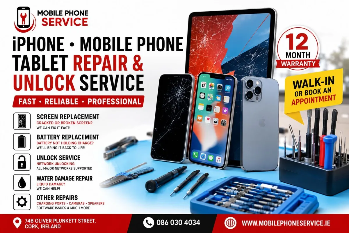 iPhone Mobile Phone Tablet Repair Unlock Service