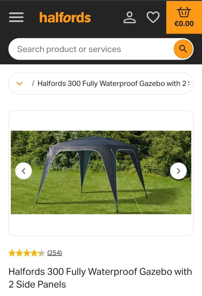Gazebo 300 (Halfords) -used once - Image 4