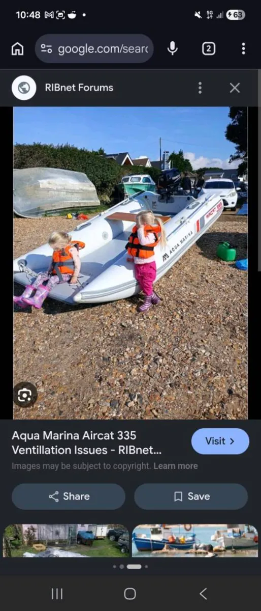 Inflatable and 6hp outboard - Image 1