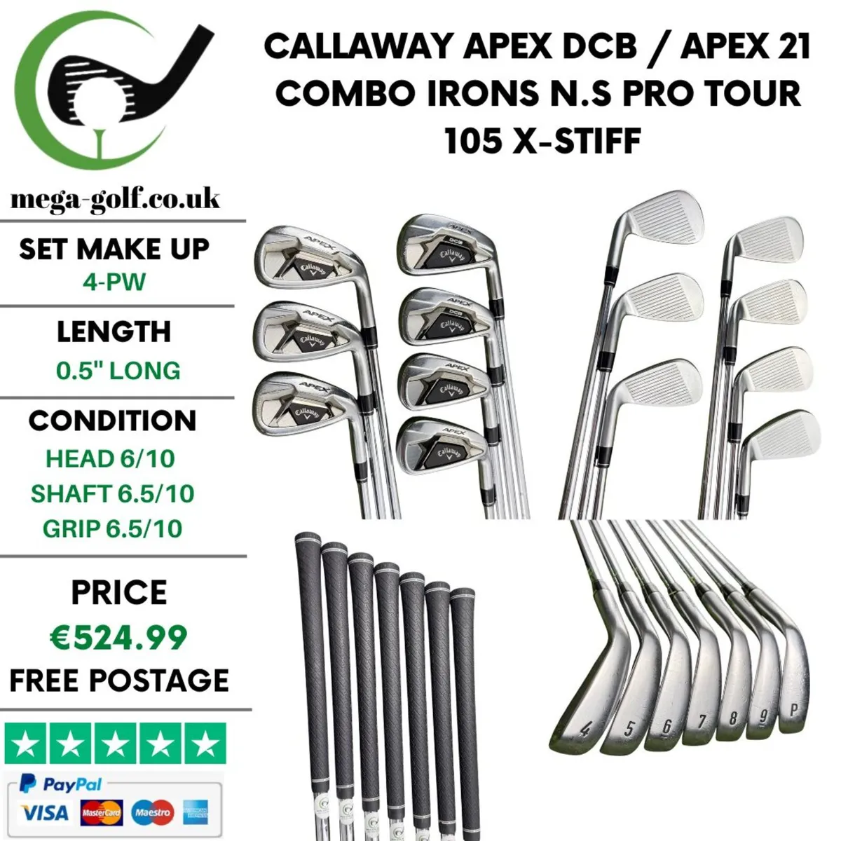 Callaway Apex DCB / Apex 21 Combo Irons / 4-Pw - Image 1