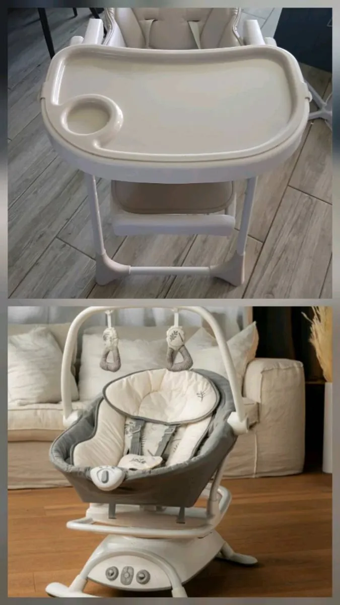 Highchair and rocking seat - Image 1