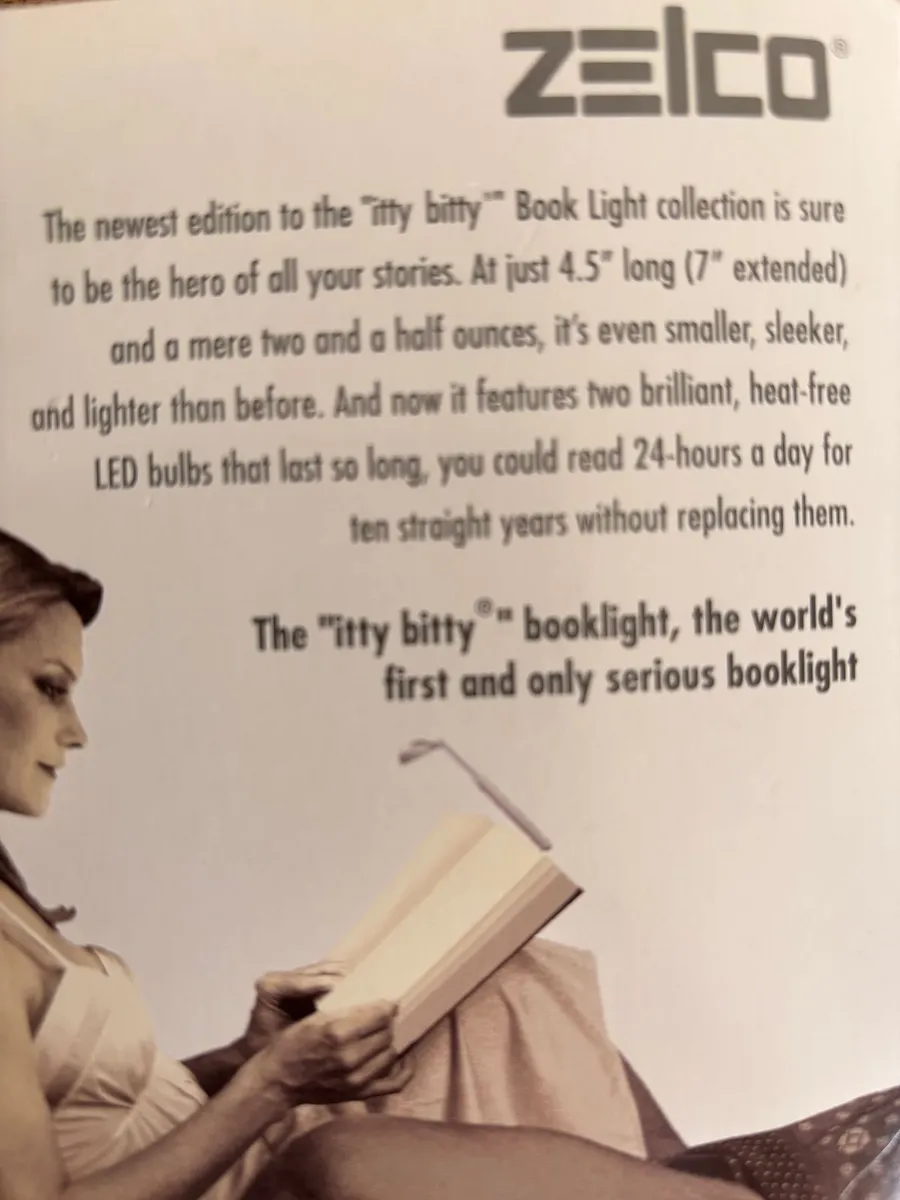 Book Light: ZELCO – “ITTY BITTY” (LED edition) NEW - Image 3