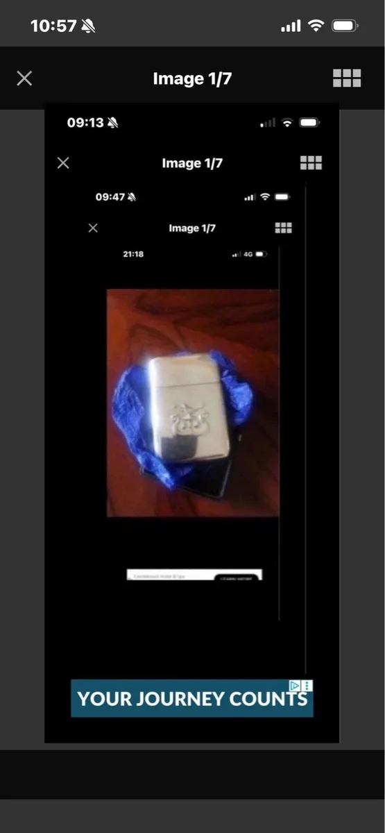 Silver  AIB Business Card Holder - Image 1