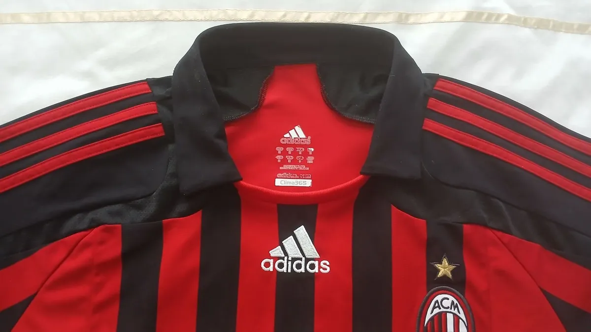 Adidas AC Milan Football Jersey 2007/2008 Bwin - Image 3