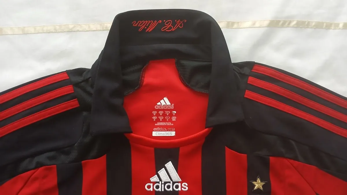 Adidas AC Milan Football Jersey 2007/2008 Bwin - Image 4