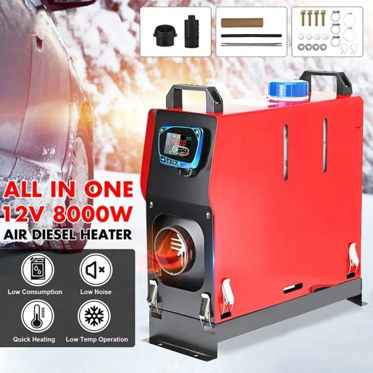 Diesel air heater 8kw 12v camper Free delivery - Image 4
