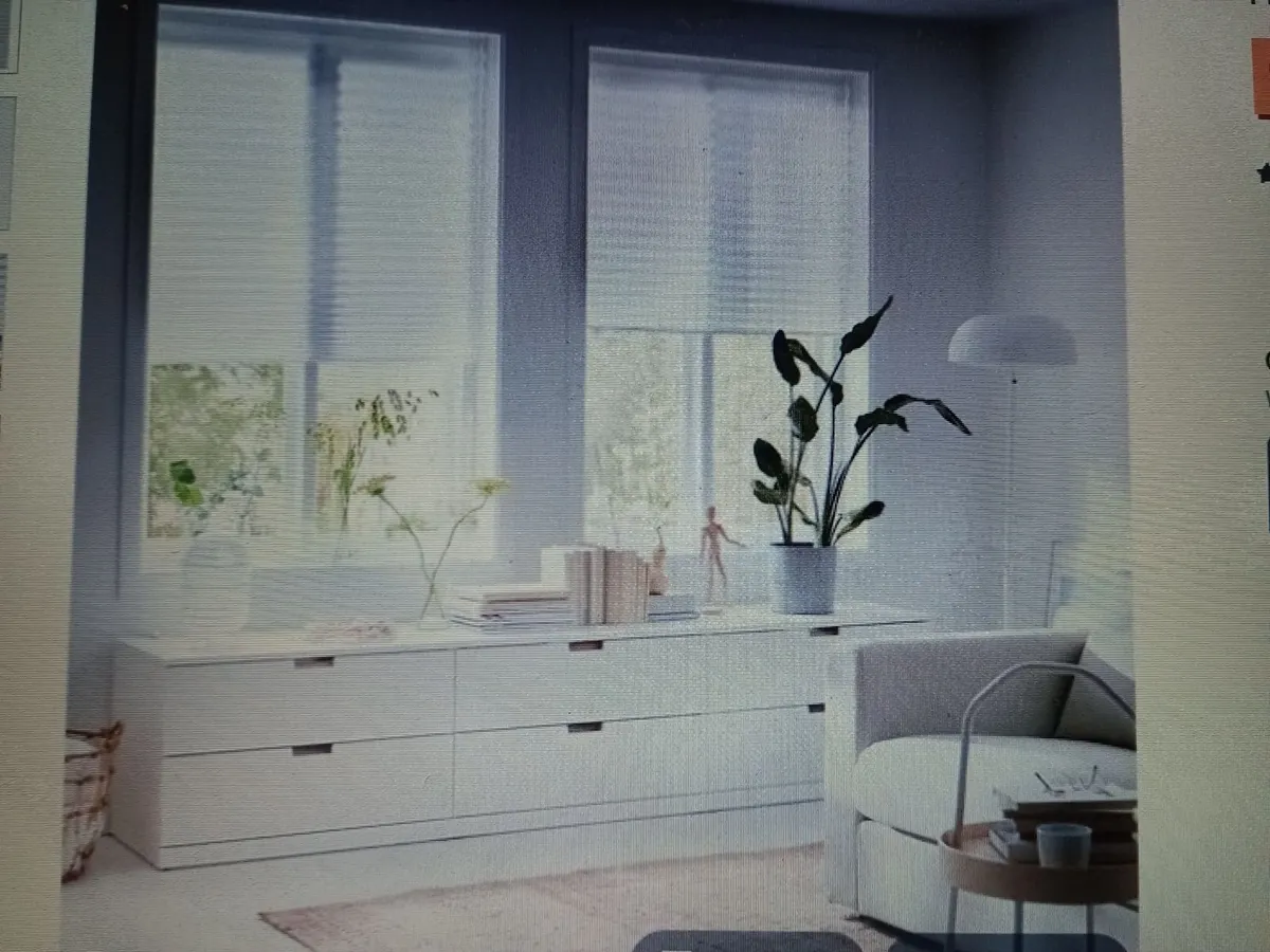 5 ikea blinds white pleated brand new - Image 1
