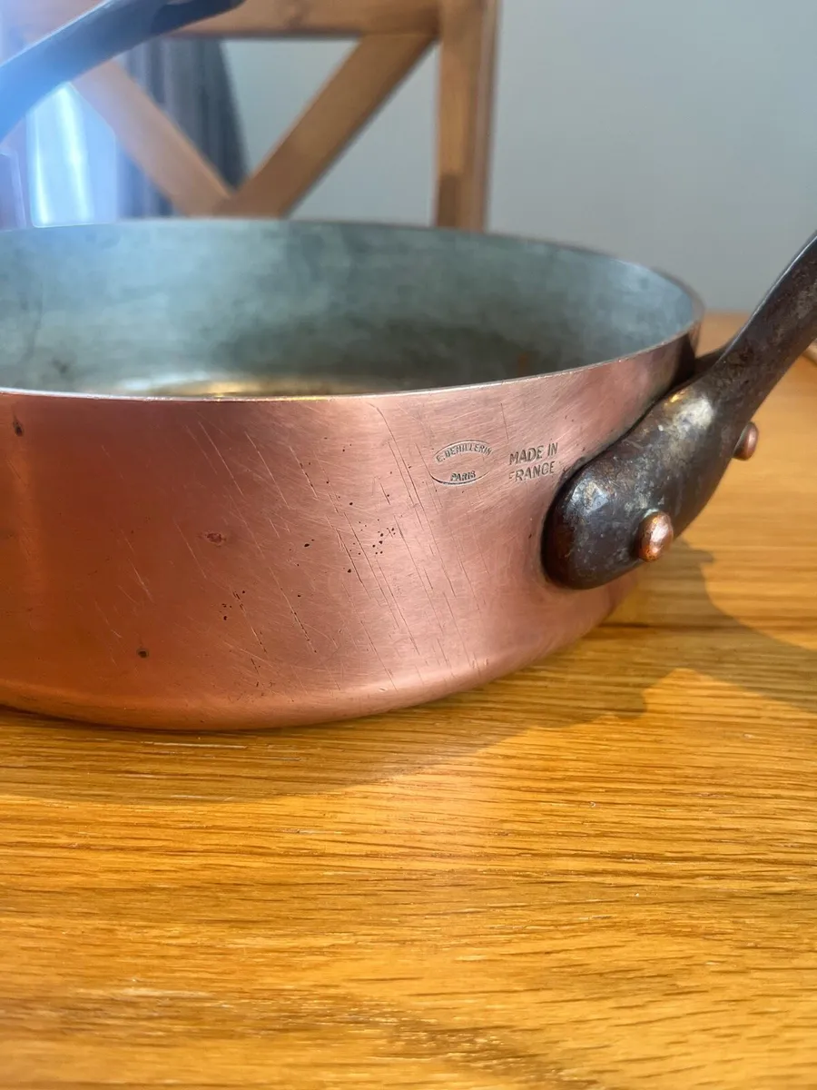 E. Dehillerin Paris Heavy Gauge Copper Saucepans - Image 4