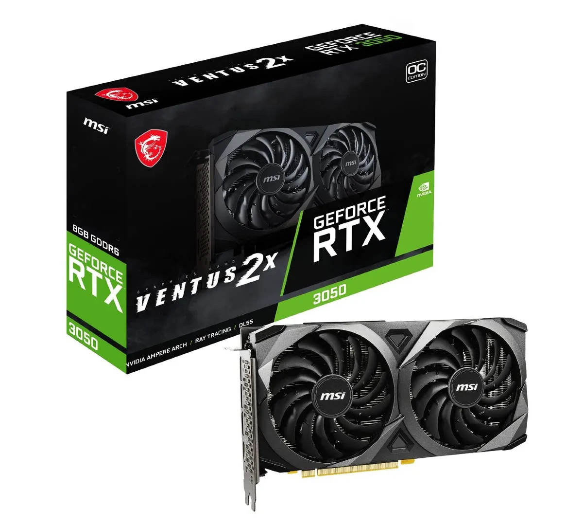 MSI GeForce RTX 3050 Ventus 2X 8GB - Mint conditio