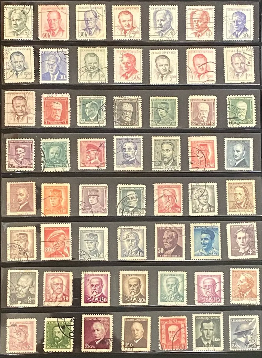 Czechoslovakian stamp lot - Image 1