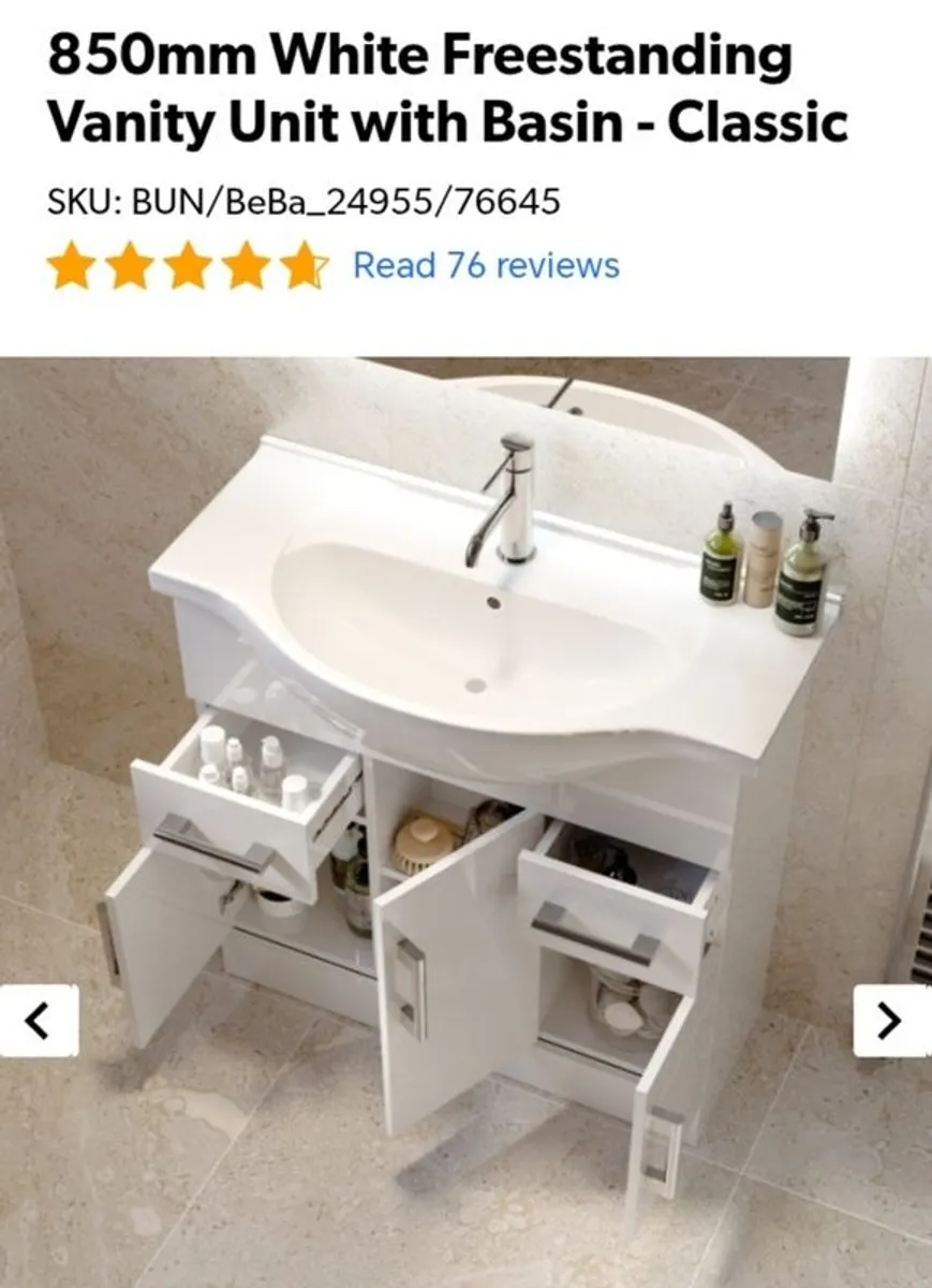 Bathroom vanity and toilet - Image 2
