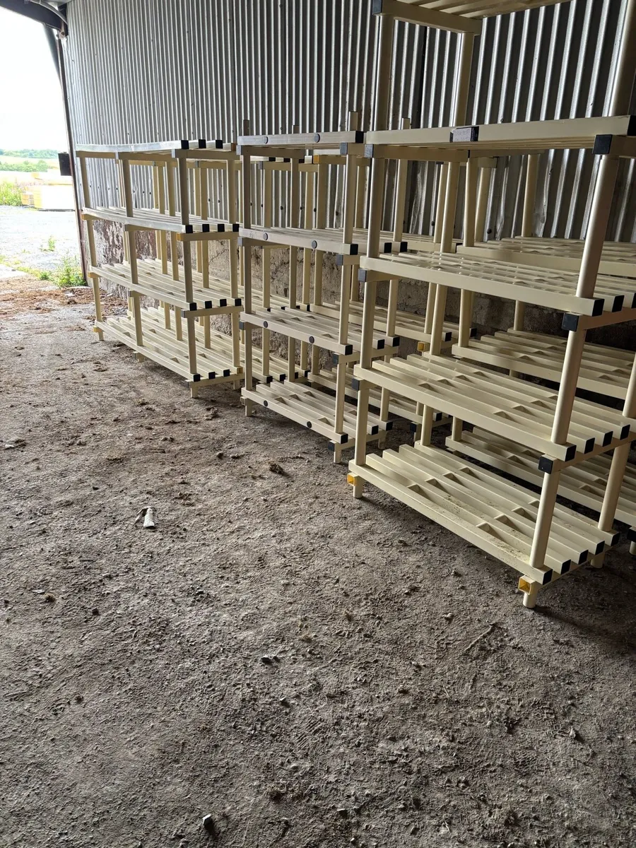 Plastic shelving    4tier. Inexcellant condition - Image 1