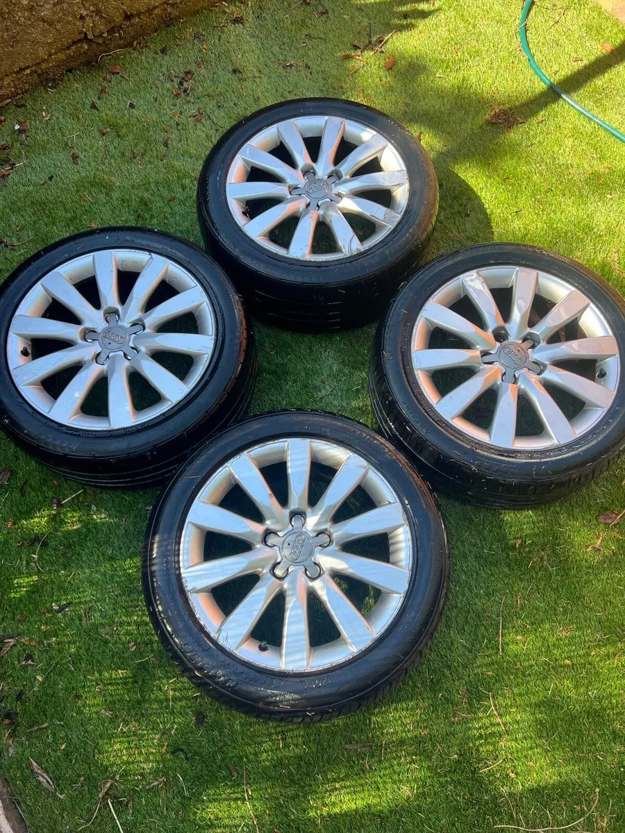 Audi a4 18inch rims with good tyres - Image 1