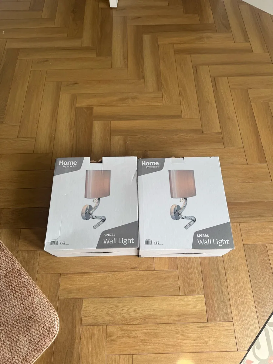 New Spiral Chrome Wall Lights For Sale x 2 - Image 4