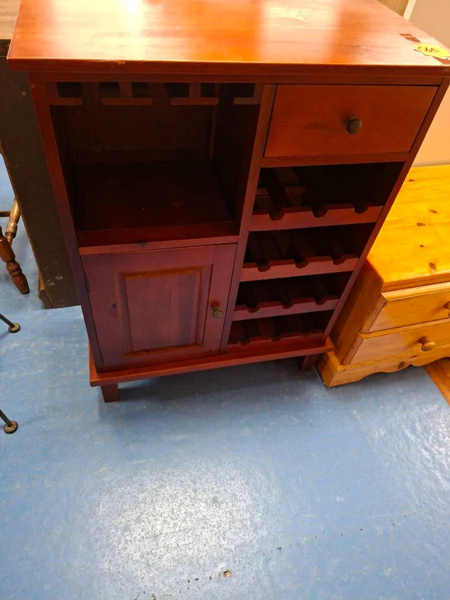 STORAGE UNITVWITH WINE RACK - Image 1
