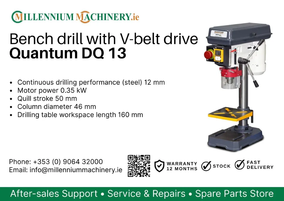 Bench drill with V-belt drive DQ 13 - Image 1