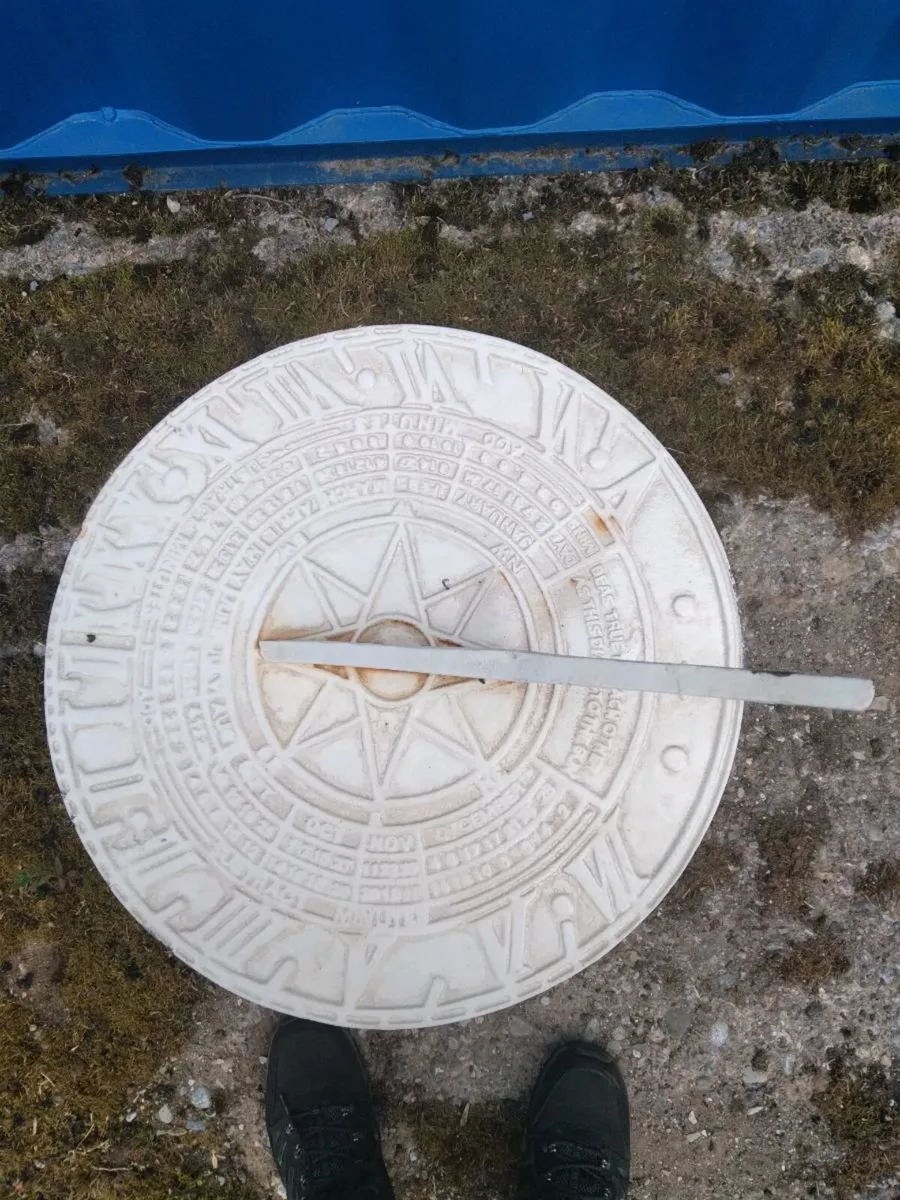 For Sale White Cast Iron Sundial Price €150 - Image 1