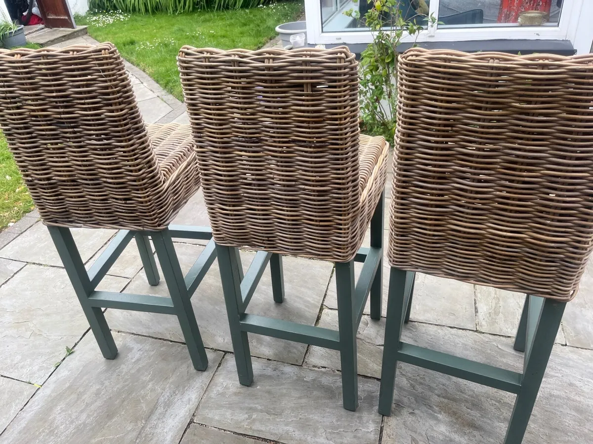 Bar stools x 3 - Image 3