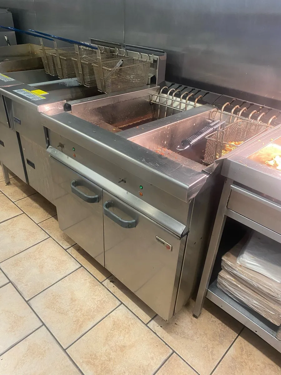 Double commerical fryer