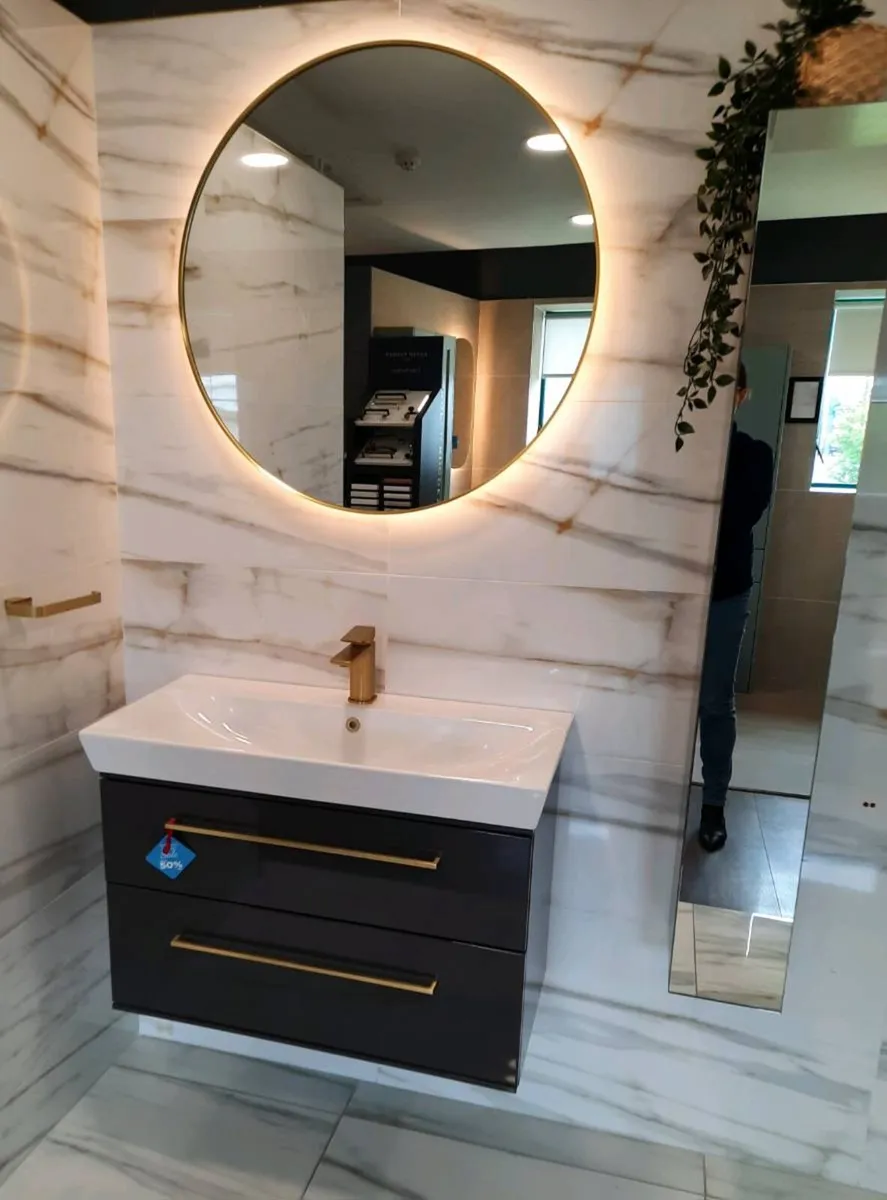 Vanity Unit, Tap & Storage Column - Image 1