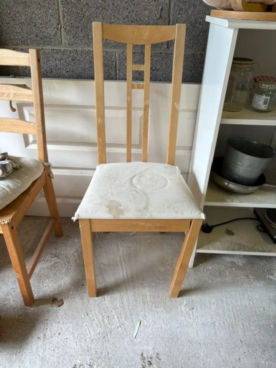 Wood dining chairs