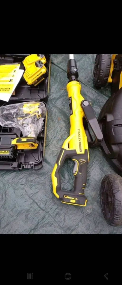 Stanley Lawnmower, weedeacker and drill - Image 2